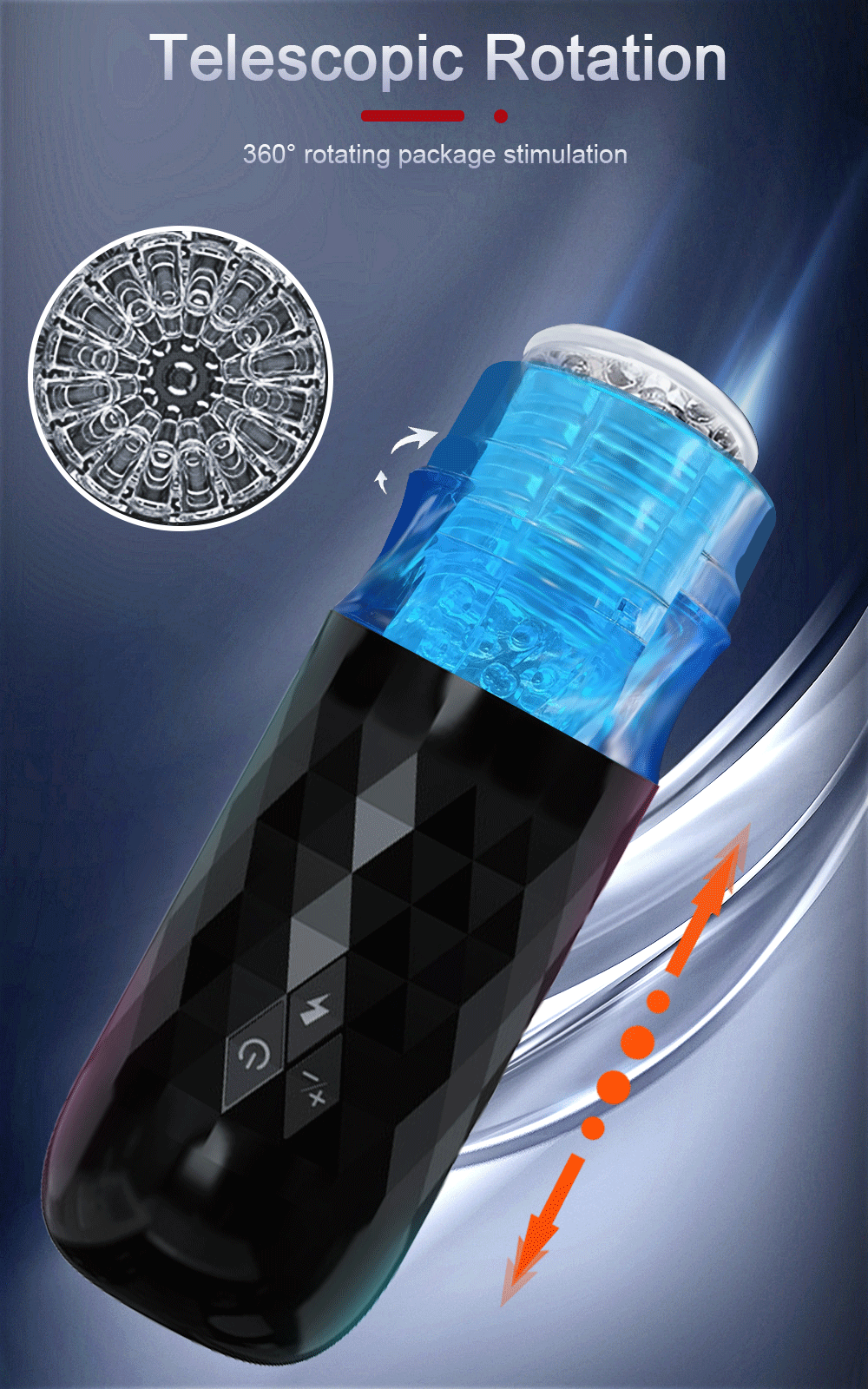 X9 Male Massager with 10 Thrusting & Spinning Modes